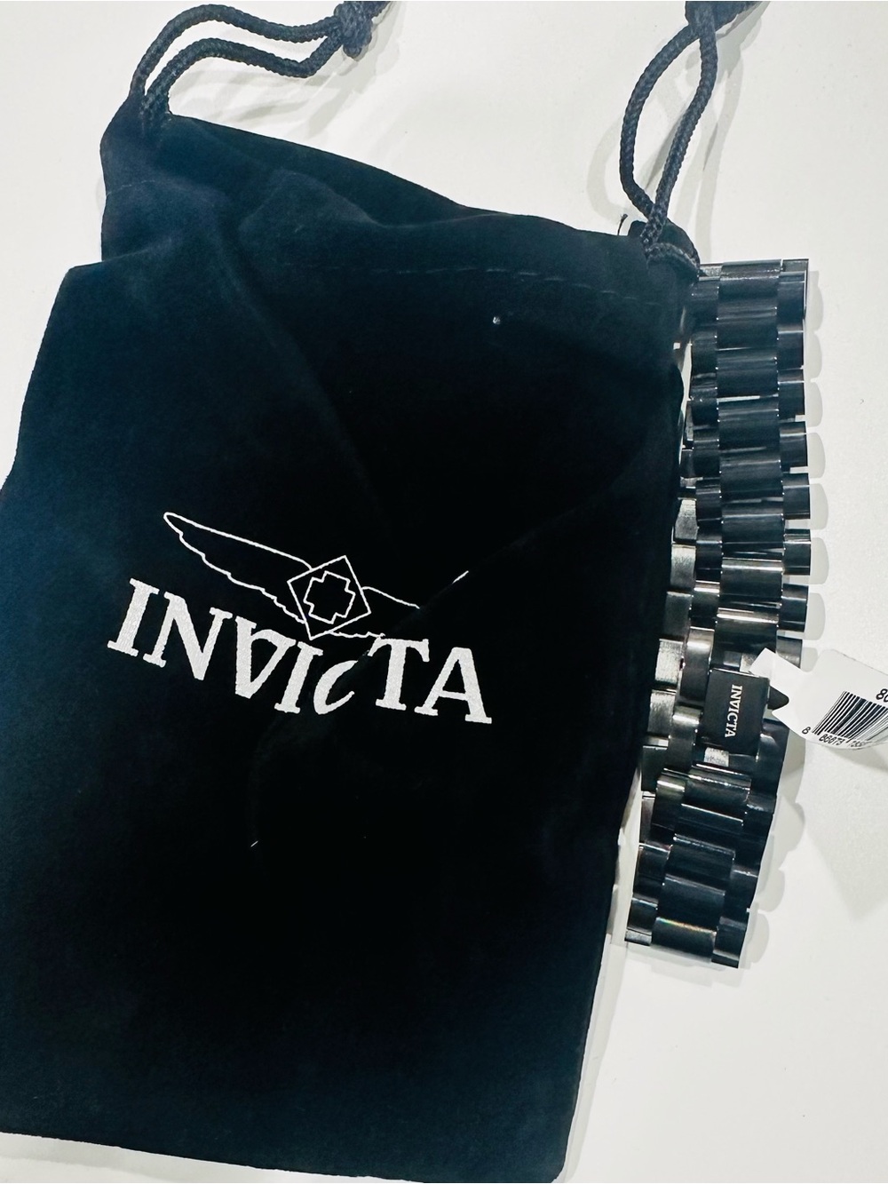 Invicta Men's Black Stainless Steel Link Bracelet
